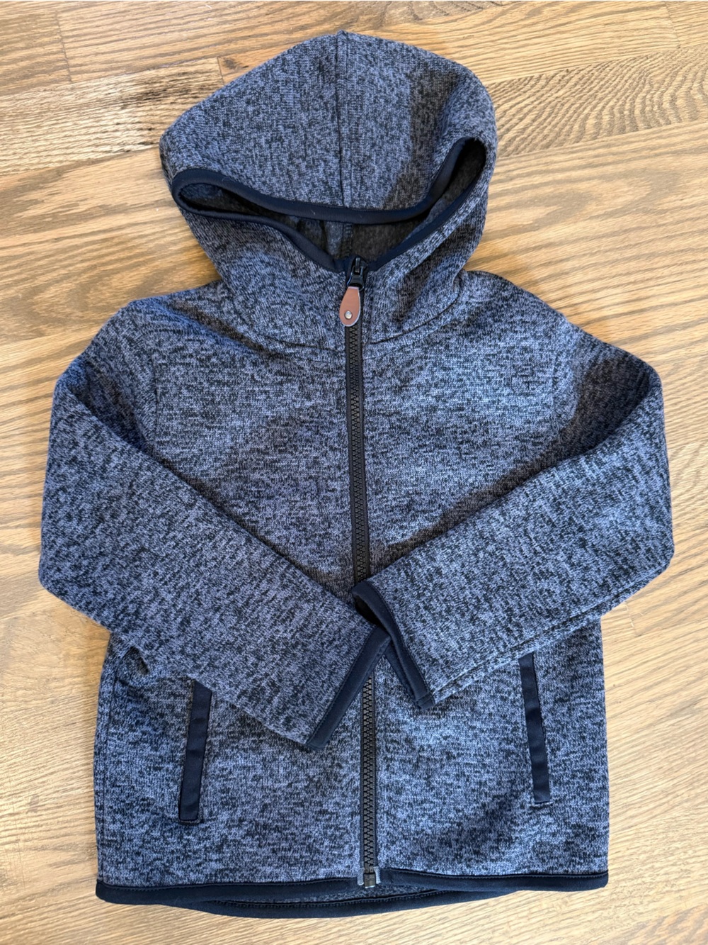 H&M Toddler Heather Gray Fleece Zip Up Sweater Size 3/4T